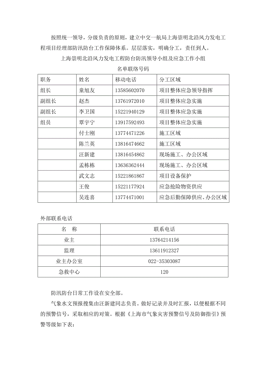 防汛防台应急预案DOC7页_第3页