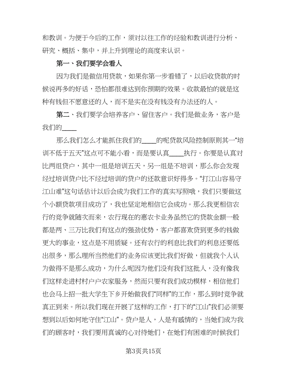 银行信贷工作优秀总结模板（六篇）.doc_第3页