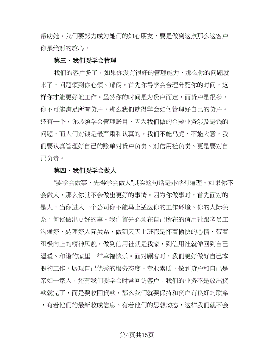 银行信贷工作优秀总结模板（六篇）.doc_第4页