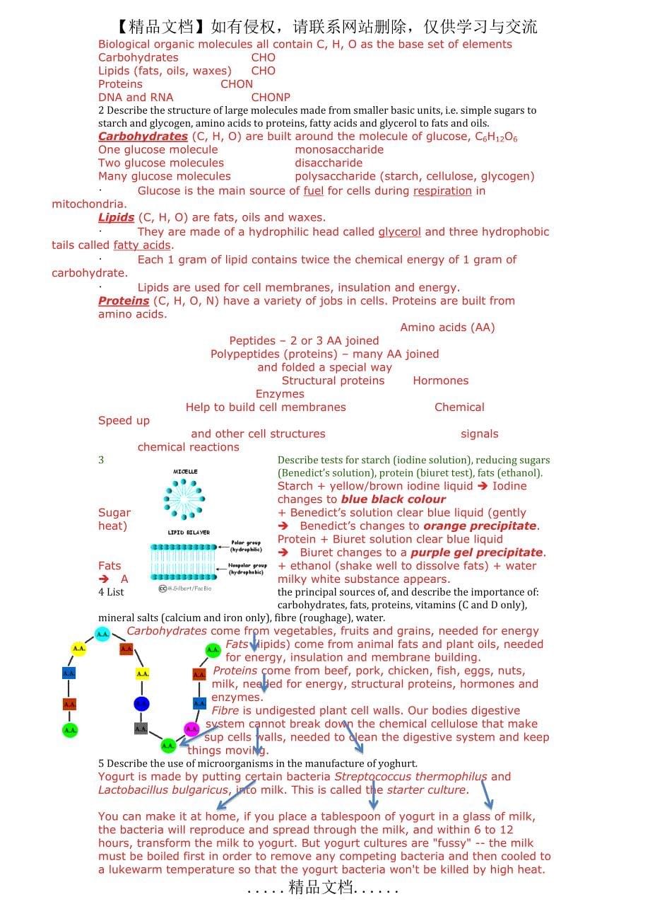 IGCSE Biology(生物)_第5页