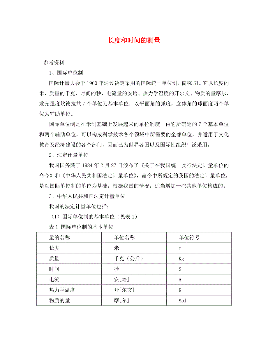 八年级物理全册 2.2 长度与时间的测量拓展素材 （新版）沪科版（通用）_第1页