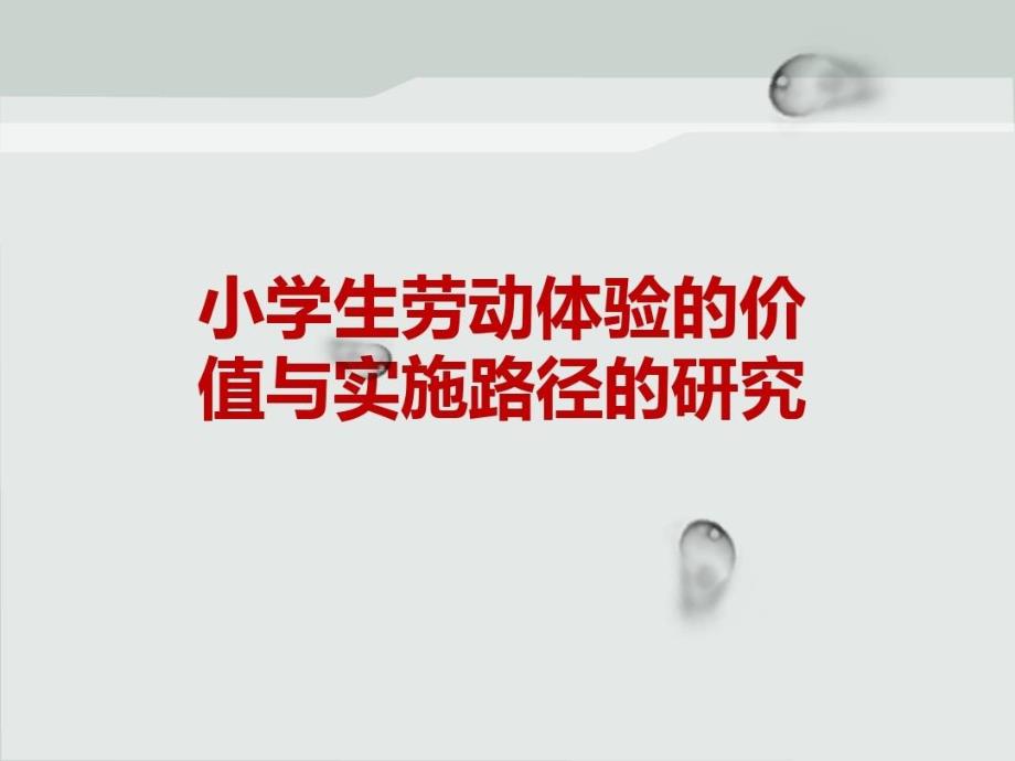 课题报告小学生劳动体验的价值与实施路径的研究共课件_第3页