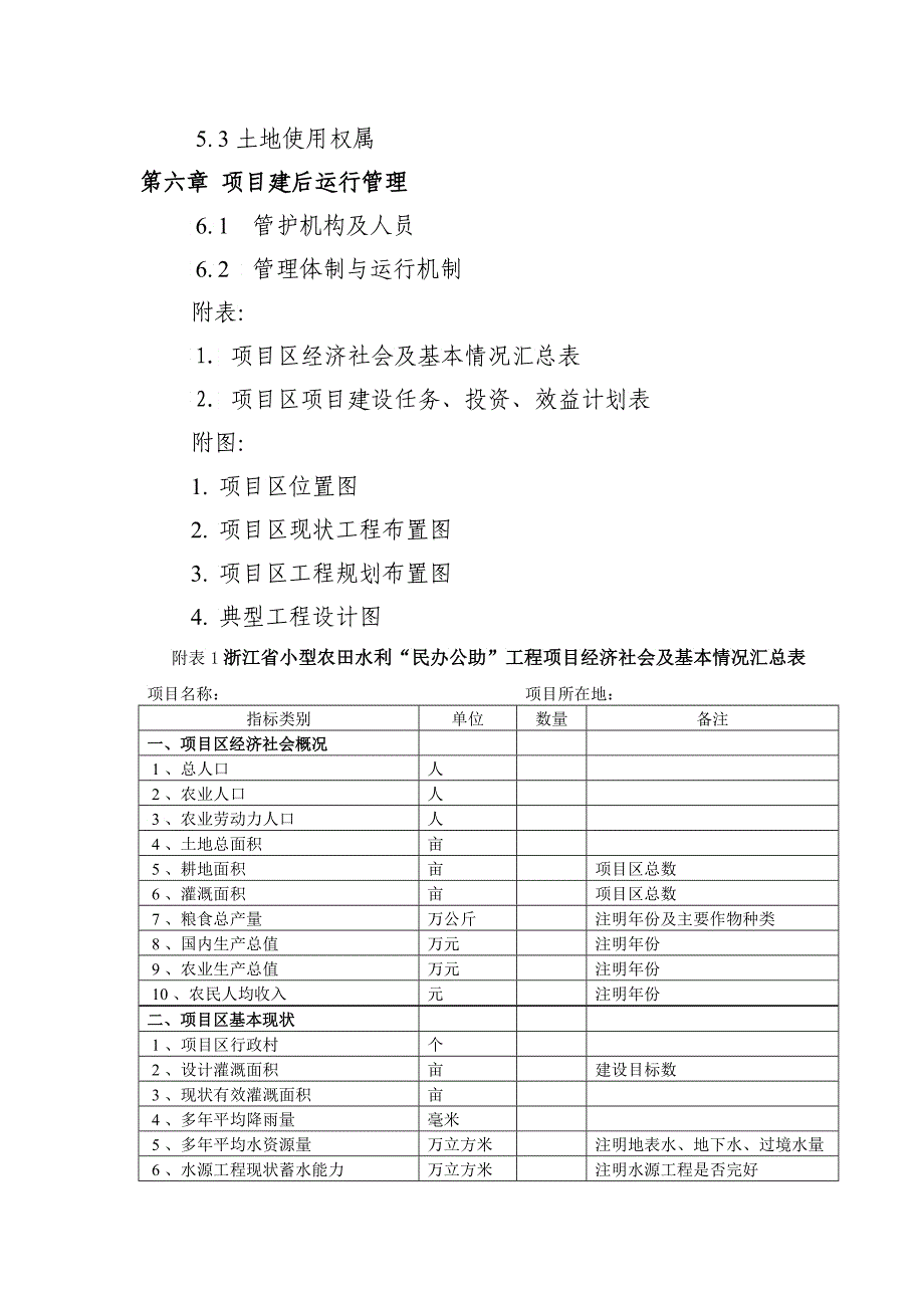 中央财政小型农田水利工程项目可行性编制提纲_第2页