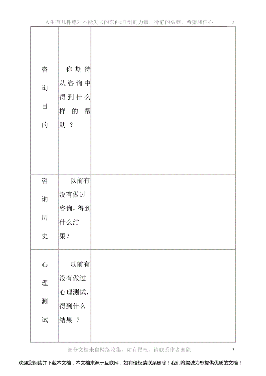 学校心理咨询各项记录表_第3页