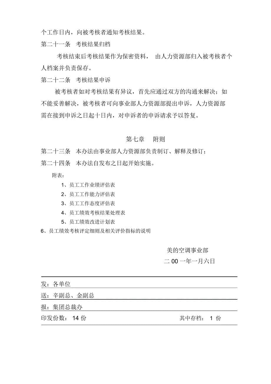 公司员工绩效考核管理办法_第5页