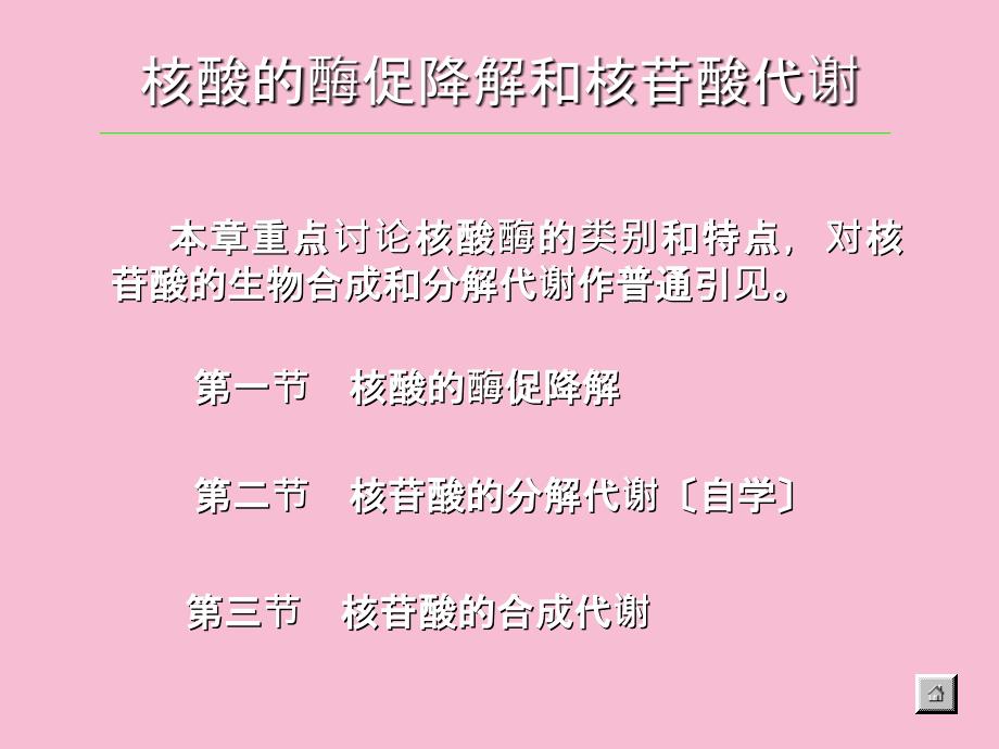 核酸的酶促降解和核苷酸代谢1ppt课件_第1页