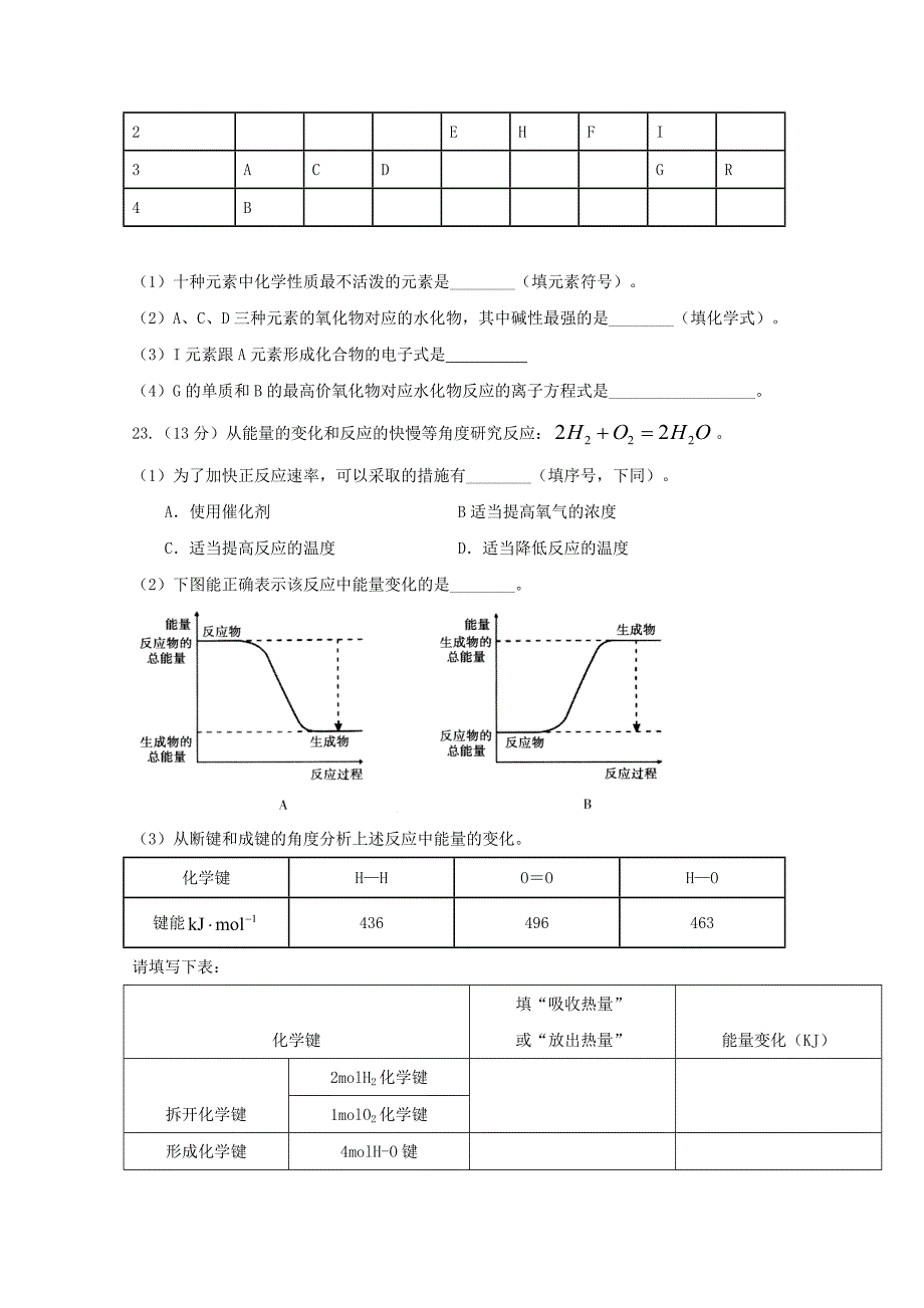 陕西省20172018学年高一化学下学期期末考试试题普通班_第4页