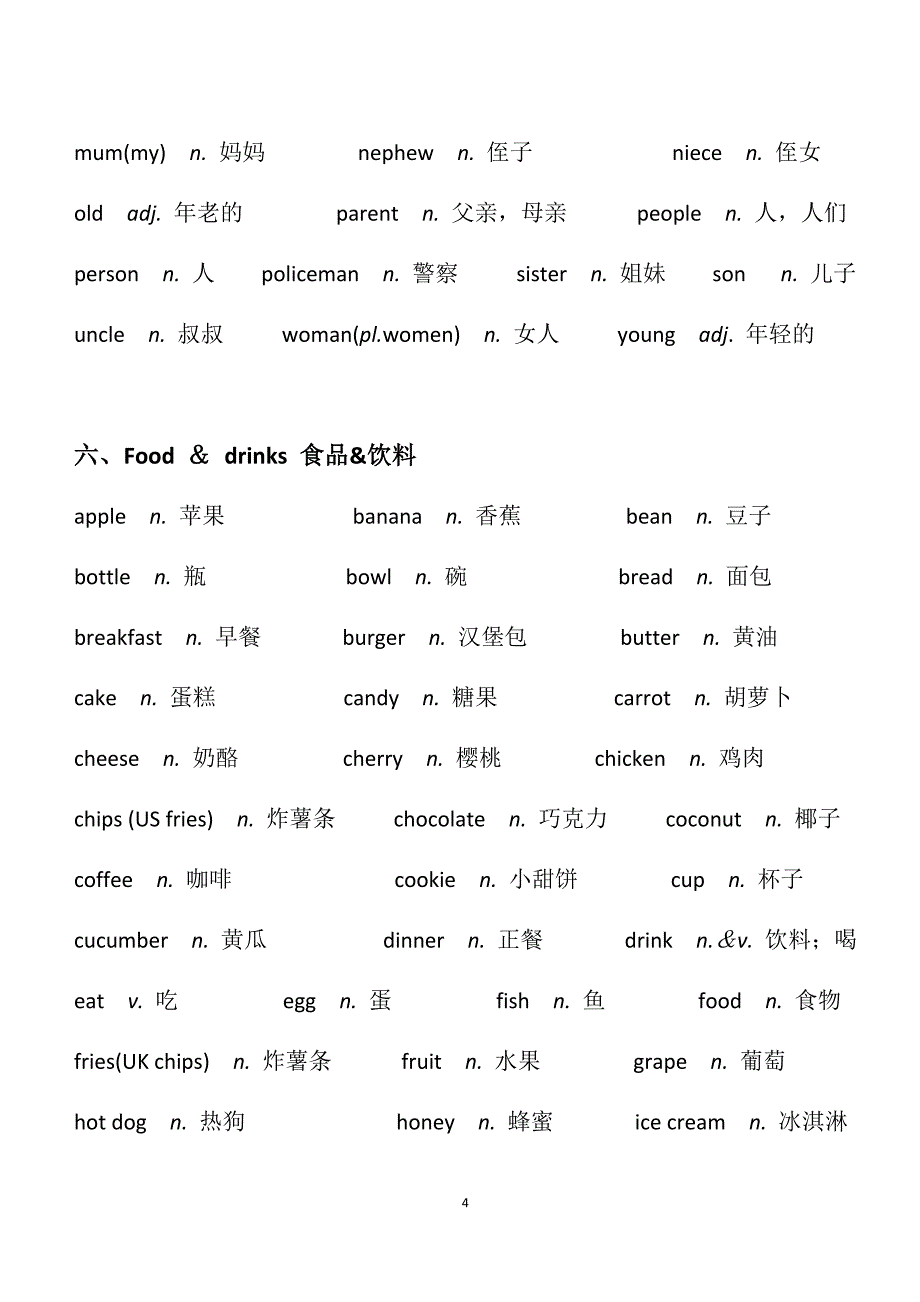 剑桥英语二级考试单词.docx_第4页