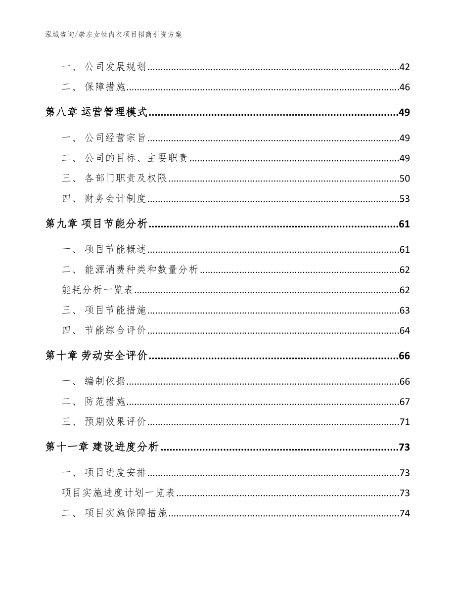 崇左女性内衣项目招商引资方案【范文】_第4页