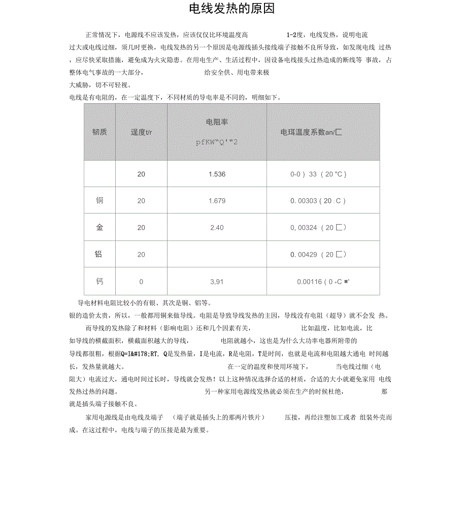 电线发热的原因_第1页