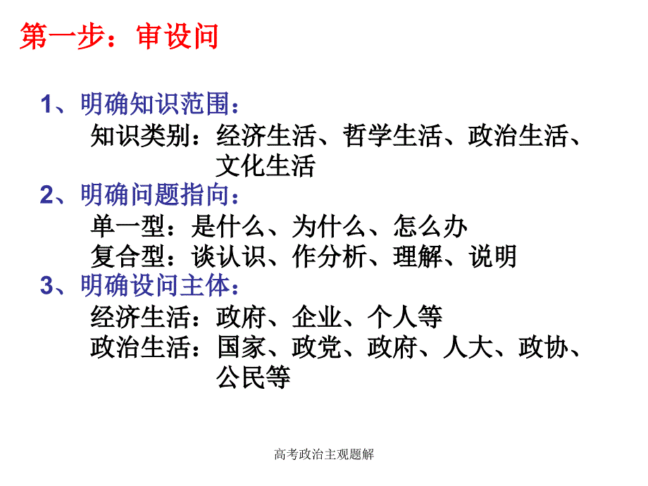 高考政治主观题解课件_第4页