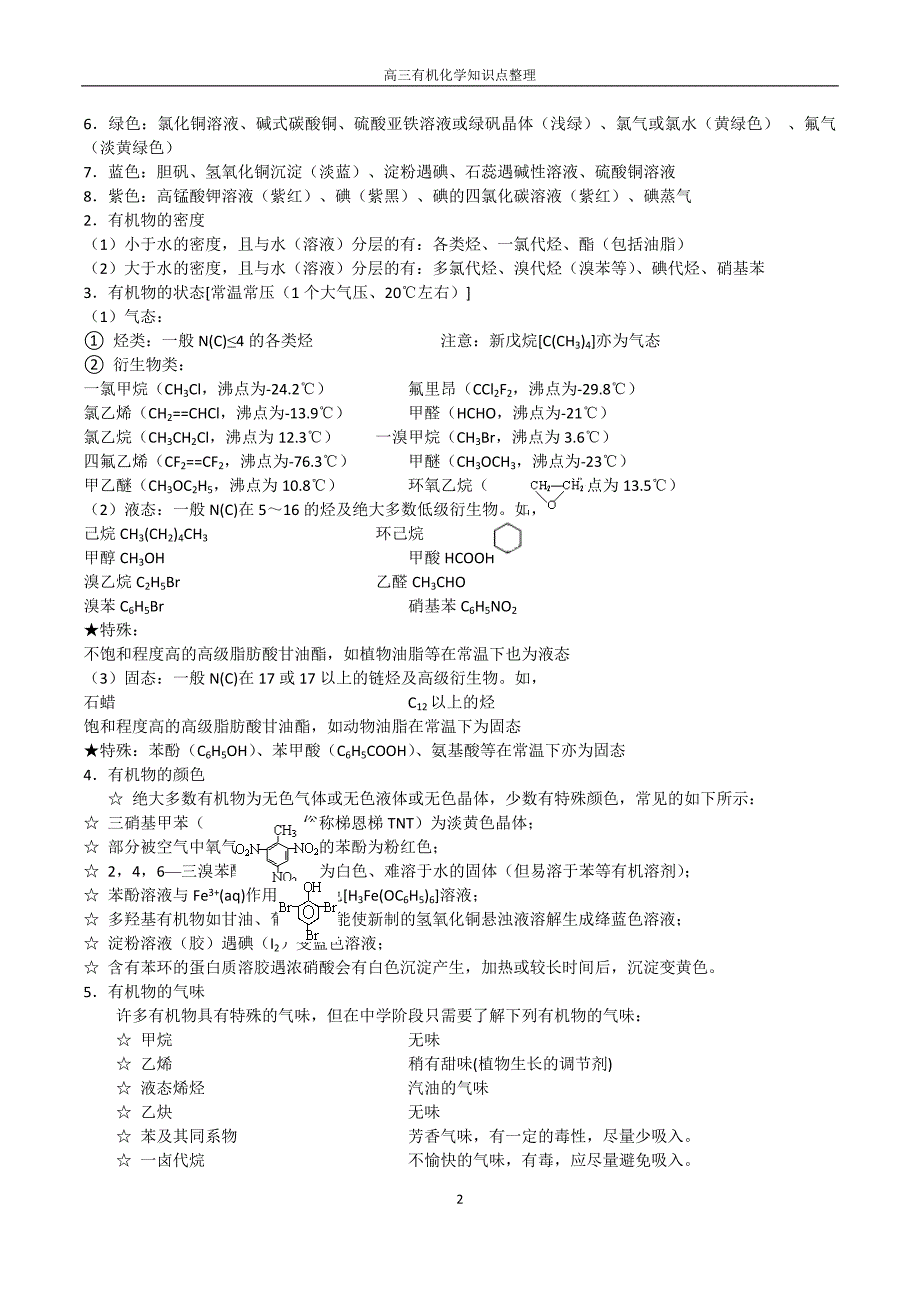 (完整word)高中有机化学知识归纳总结全-推荐文档.doc_第2页