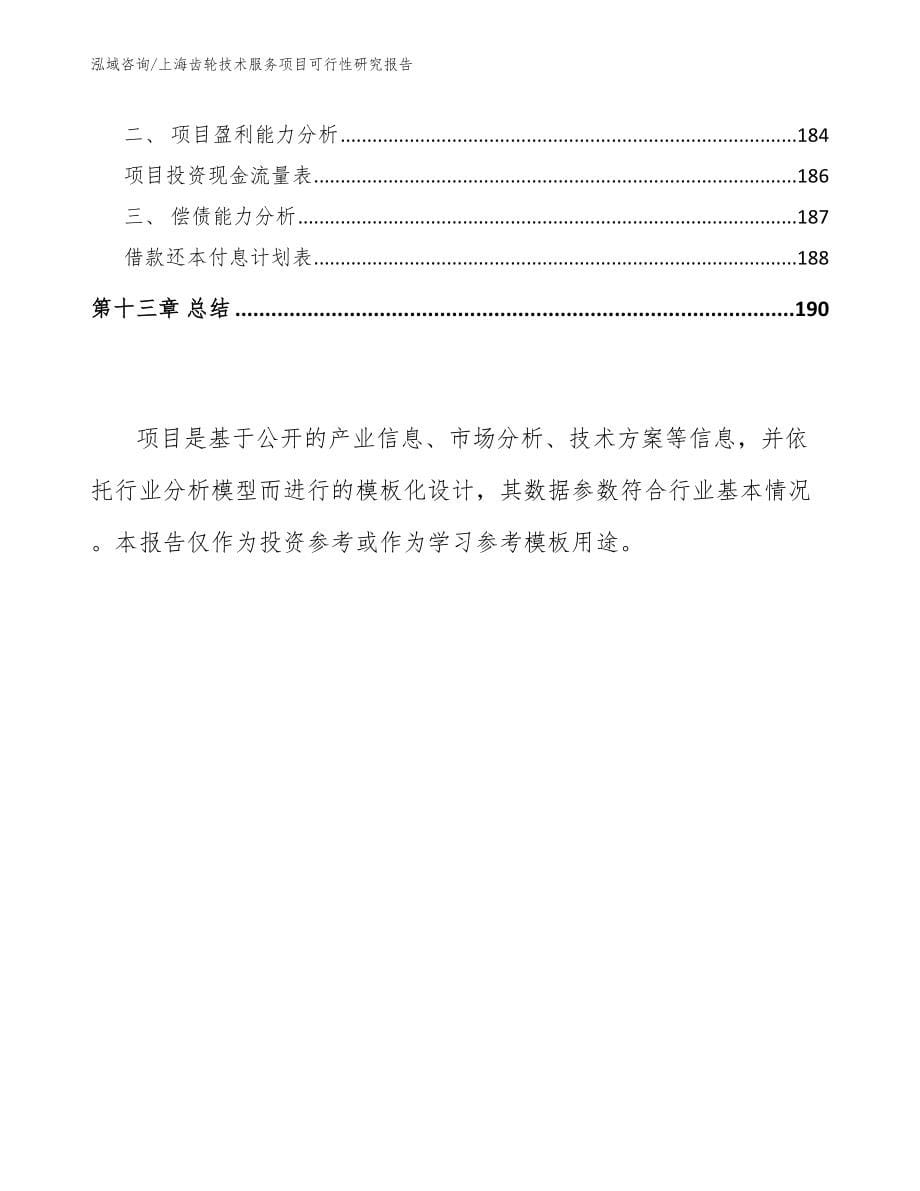 上海齿轮技术服务项目可行性研究报告_第5页