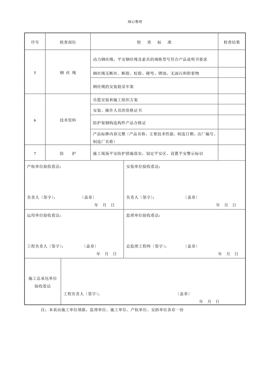 吊篮验收表_第2页