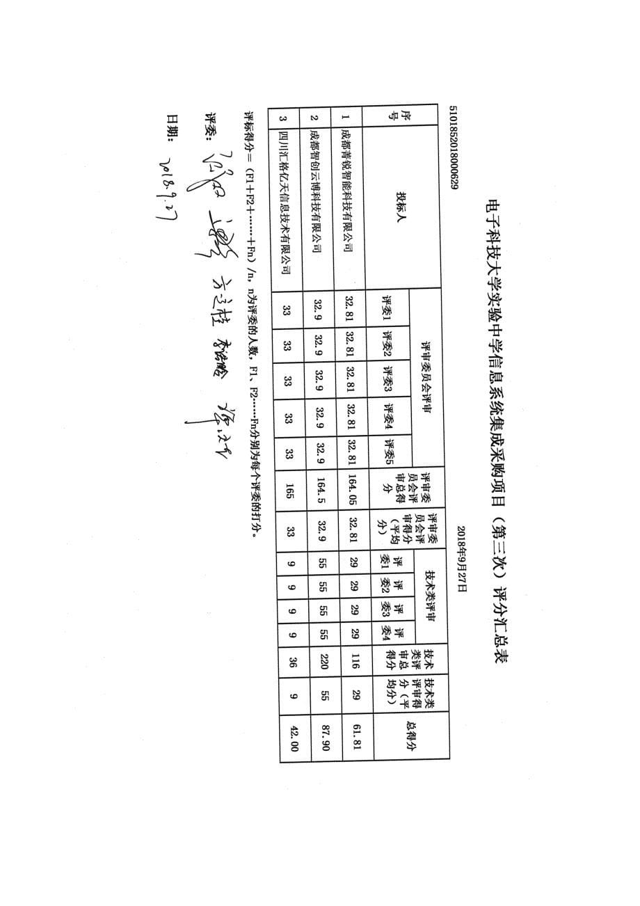 电子科技大学实验中学信息系统集成采购项目第三次_第5页