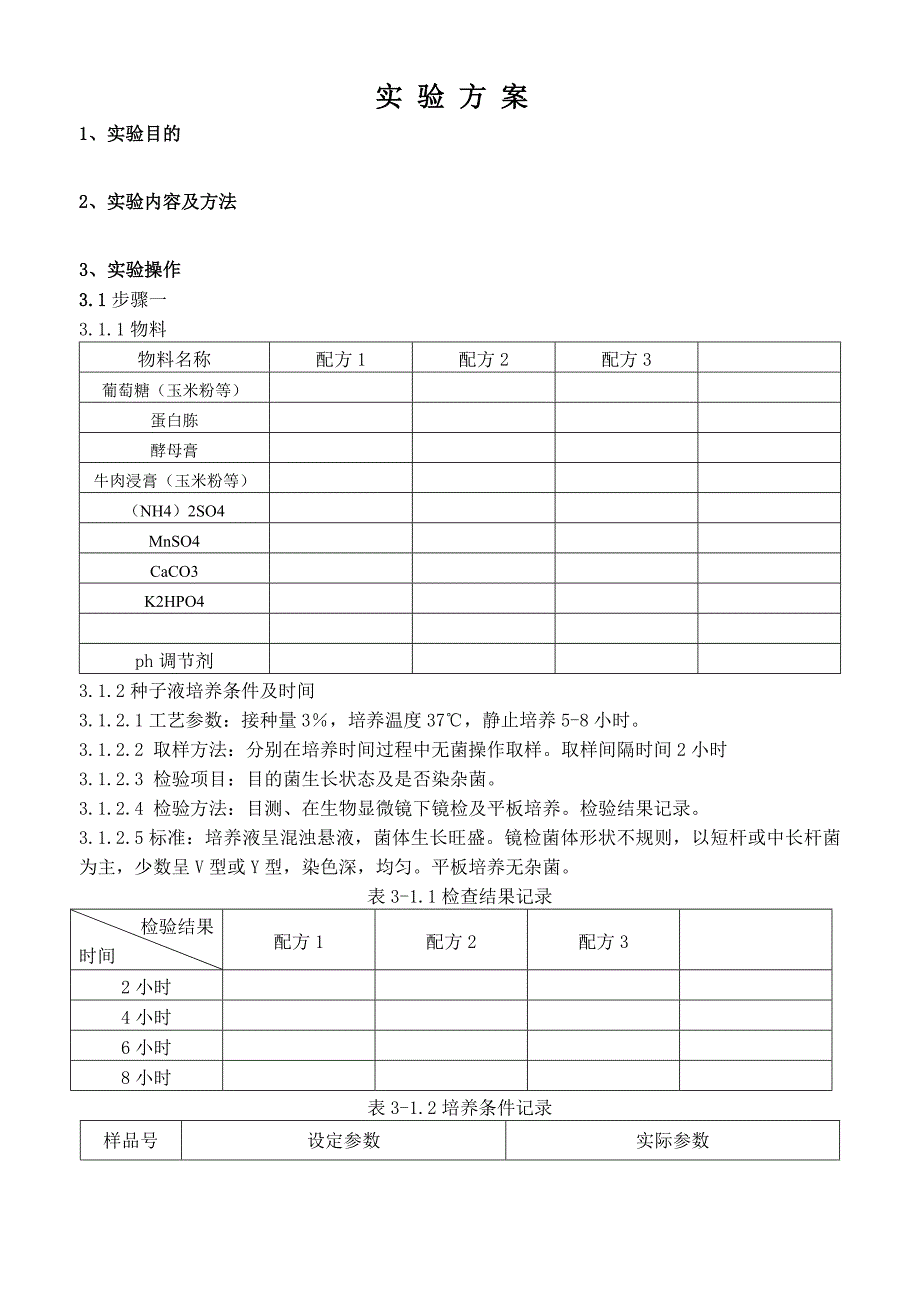 发酵实验方案.doc_第1页