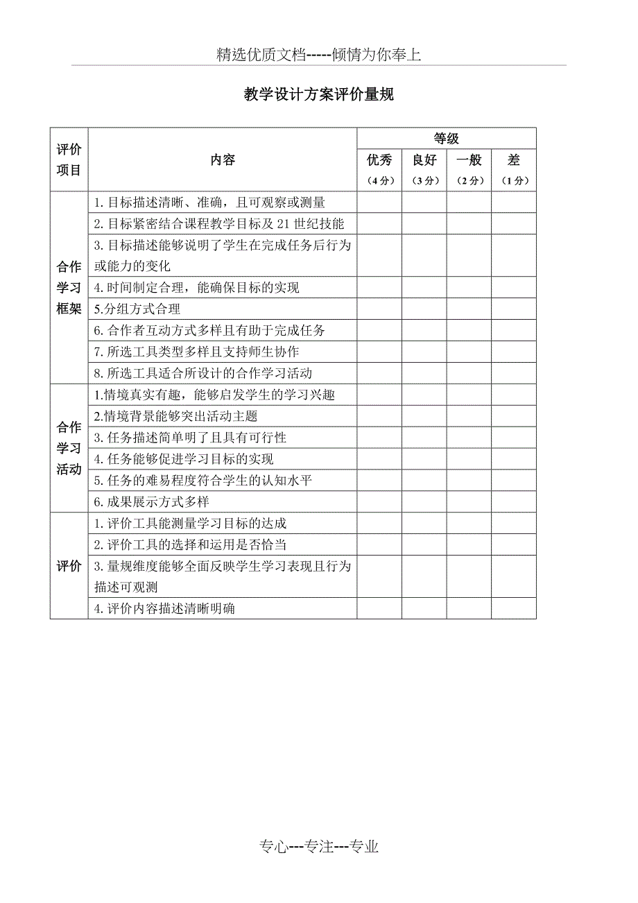 合作学习教学设计模板_第4页