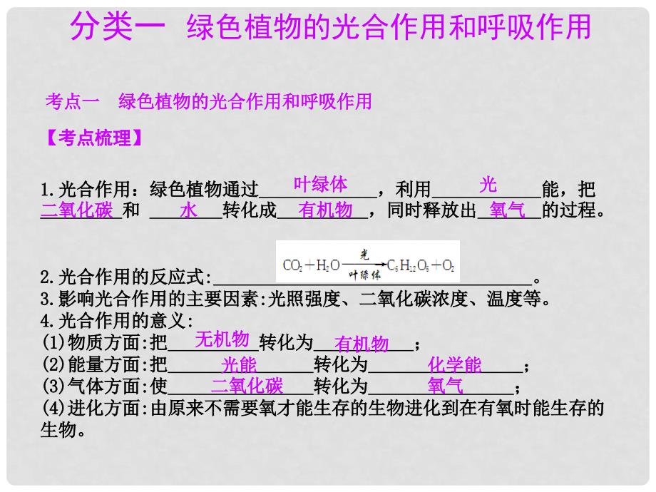 中考科学总复习 第04讲绿色植物的新陈代谢（一）课件（考点精讲+13中考真题）_第3页