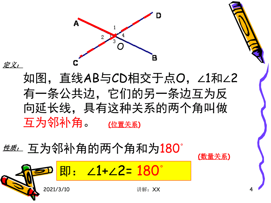 5.1.1邻补角对顶角新人教版七年级数学下册参考_第4页