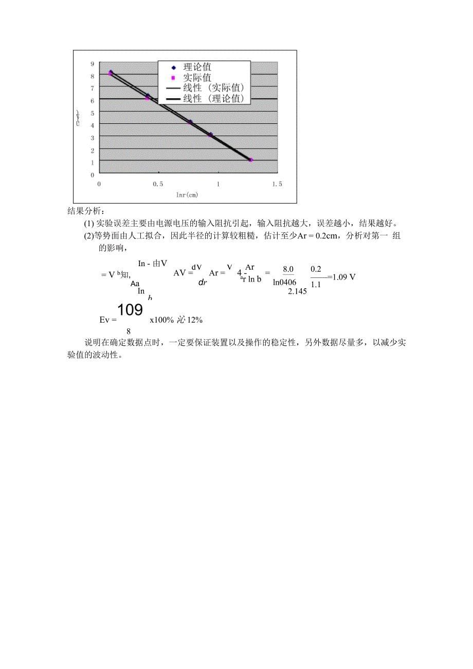 用模拟法测绘静电场实验报告!!_第5页