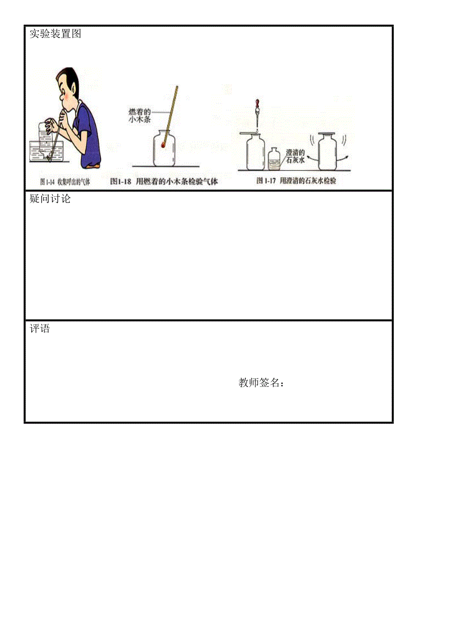 (人教版)初中化学实验报告带答案报告_第2页