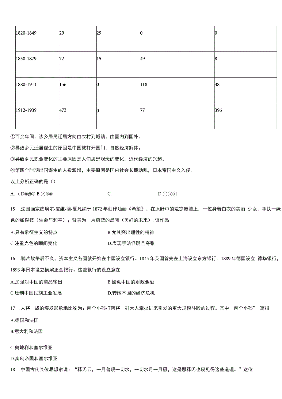 2022届北京市顺义区市级名校高三（最后冲刺）历史试卷(含解析）_第4页