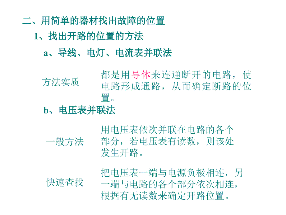 【精品课件3】12.4欧姆定律的应用电路故障_第4页