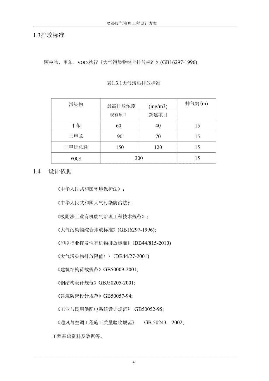 喷漆废气治理工程方案_第4页