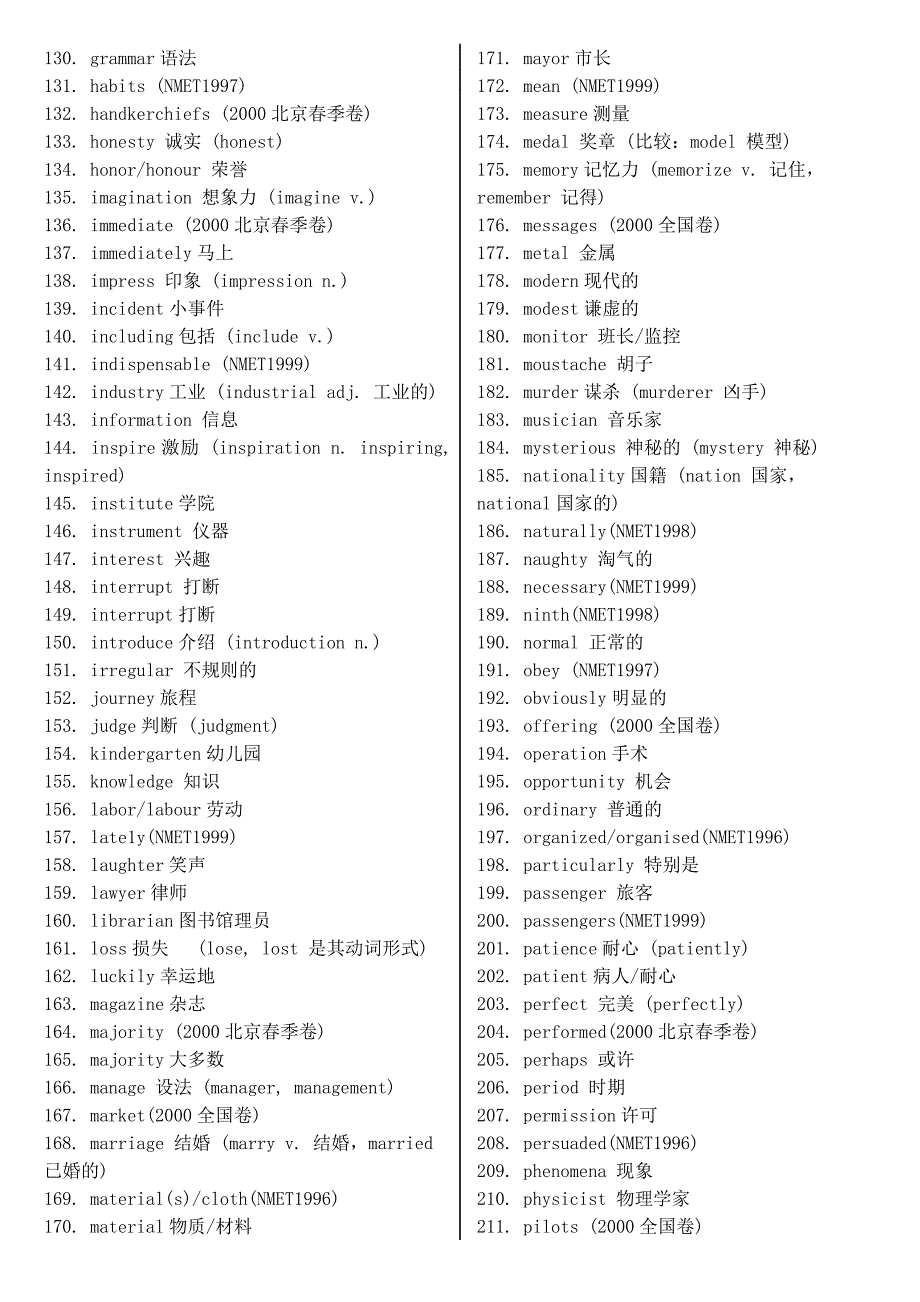 高考英语考纲词汇分类巧记_第4页