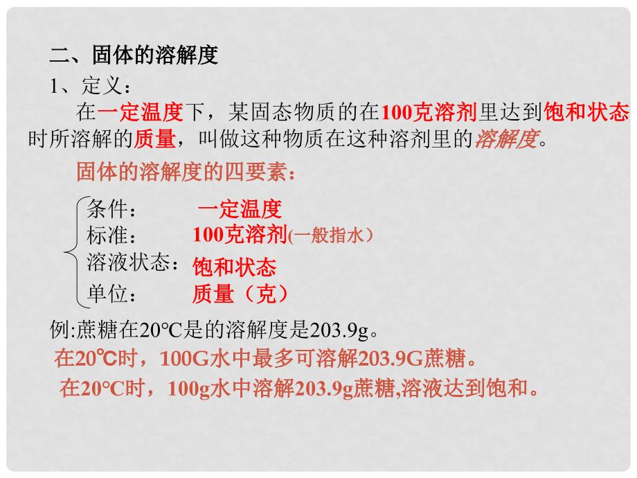 天津市葛沽三中九年级化学下册《溶解度》课件 新人教版_第3页