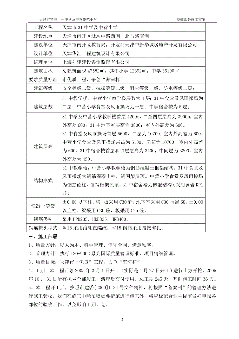 新《施工方案》三十一中基础施工组织8_第2页