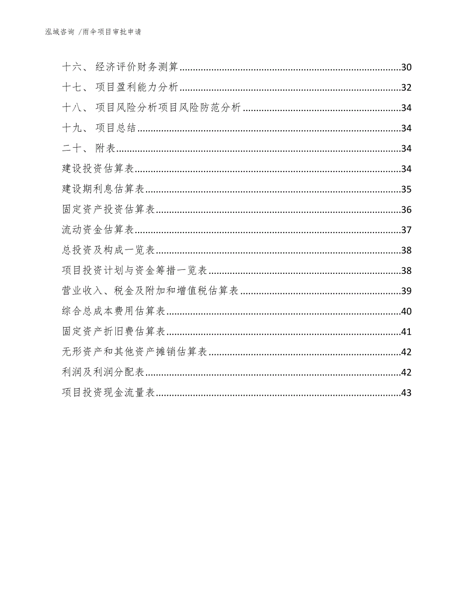 雨伞项目审批申请-范文参考_第2页