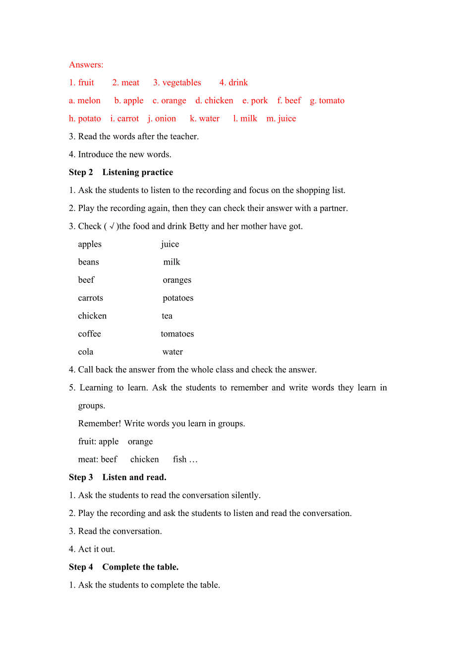 Module4Healthyfood教案_第3页