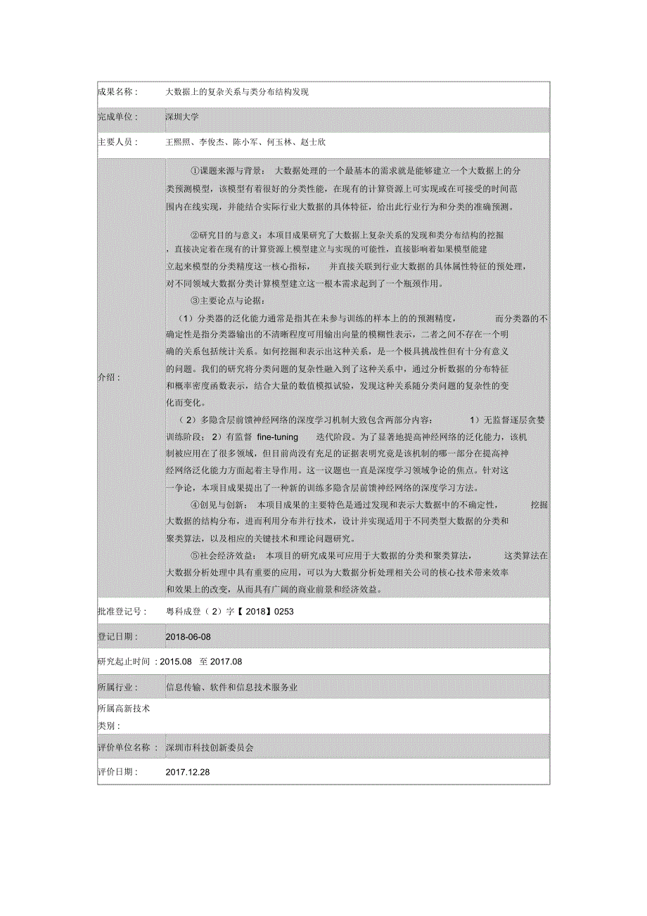 大数据上的复杂关系与类分布结构发现-深圳大学_第1页