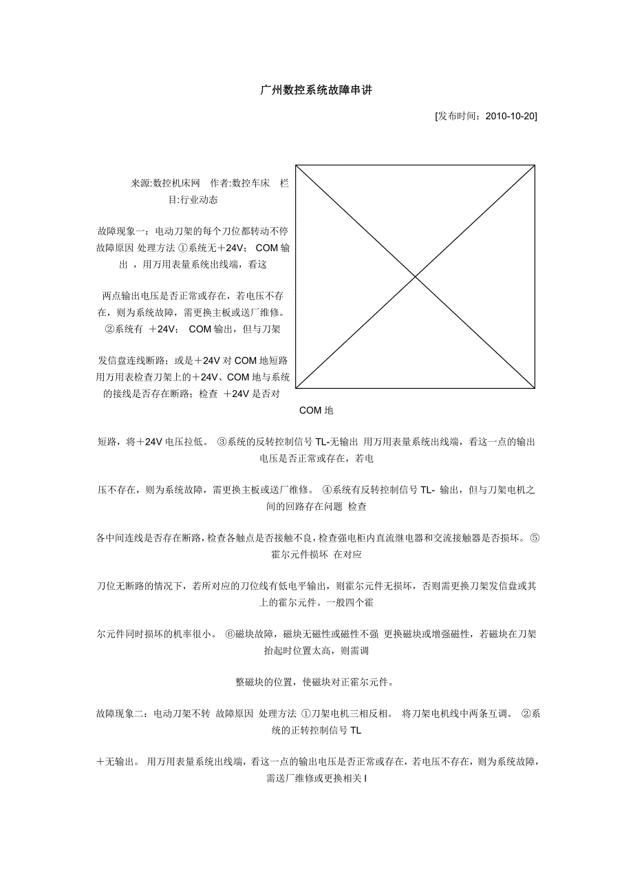 广州数控系统故障串讲_第1页