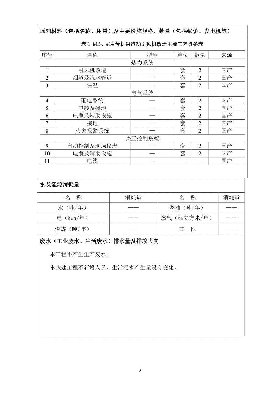 中国国电集团公司谏壁发电厂13、14号机组汽动引风机改造工程(报告表)_第3页