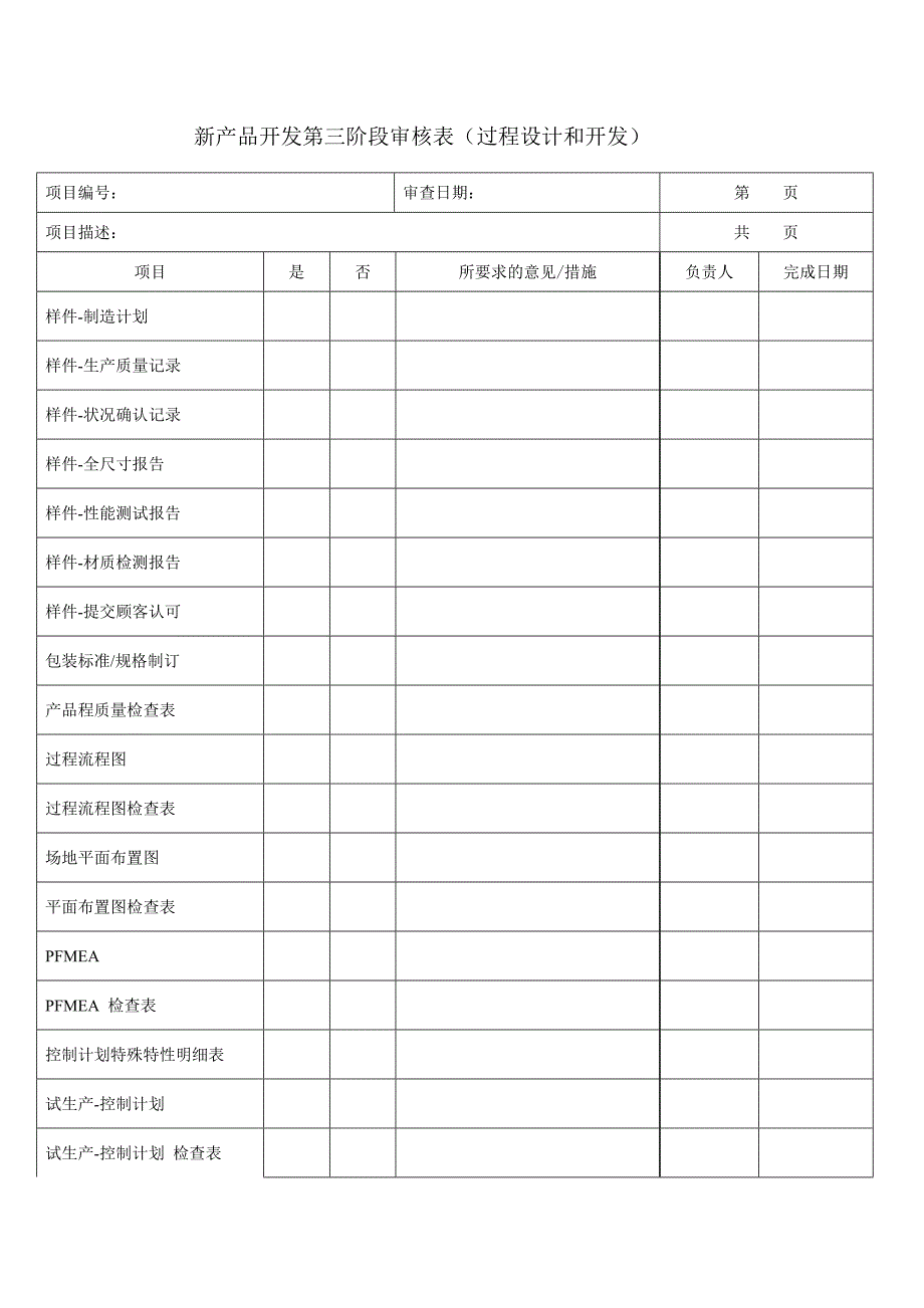 新产品开发评审表格_第5页