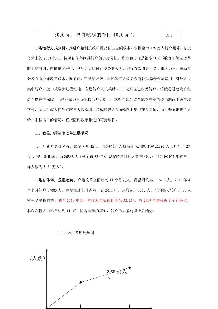 关于户籍制度改革的调查报告.docx_第5页