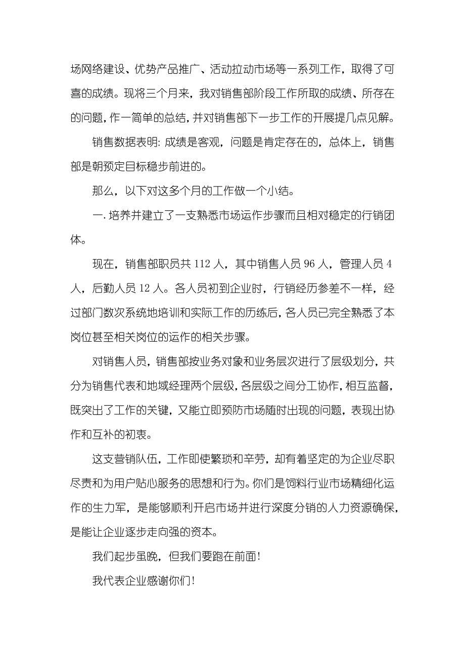 销售经理月度工作总结最新销售经理月工作总结_第2页