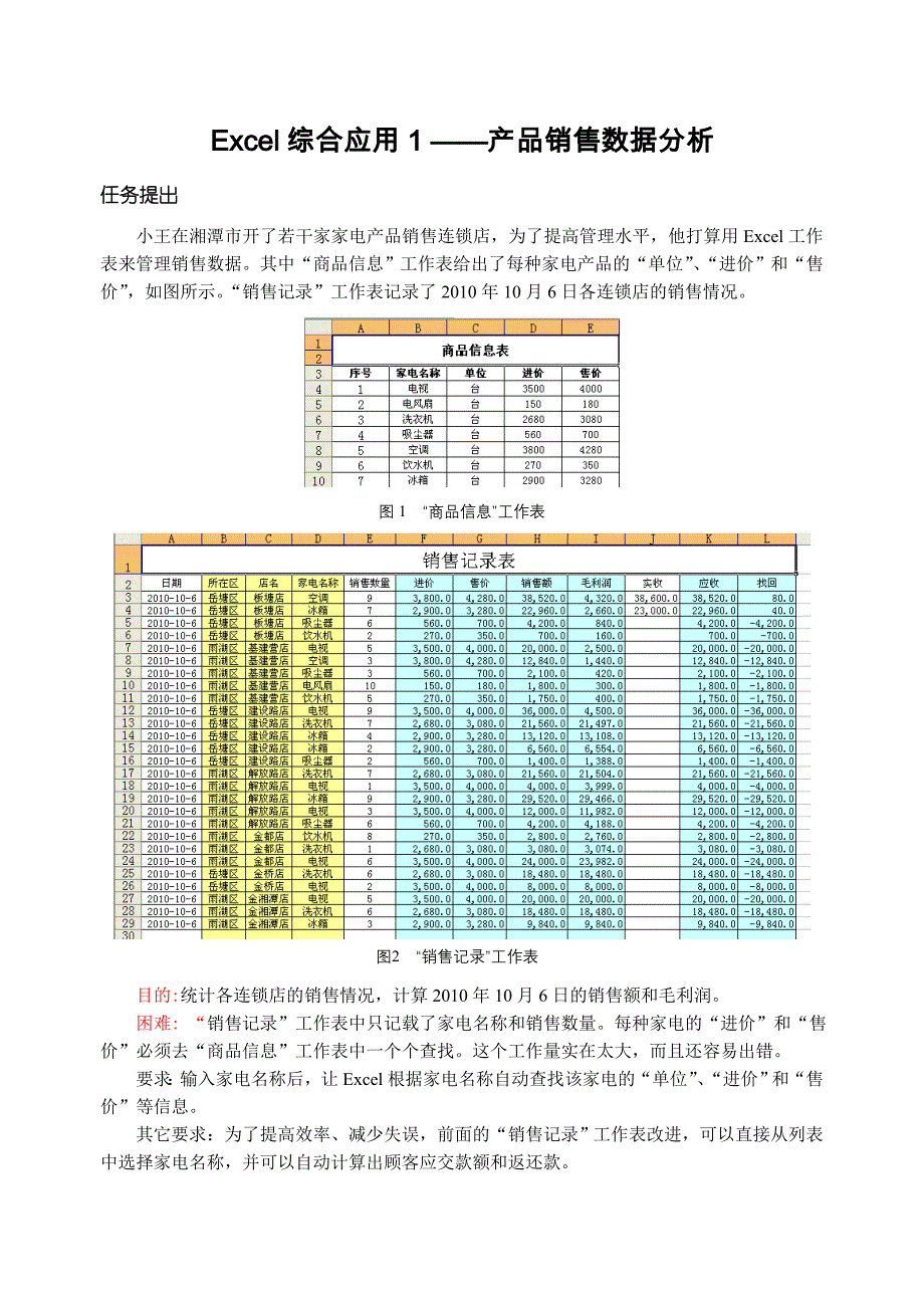 销售表操作指导_第1页