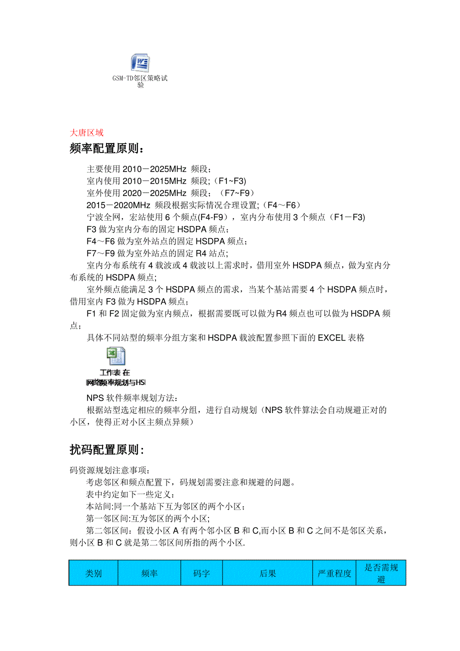 TD邻区频点扰码规划指导手册_第3页