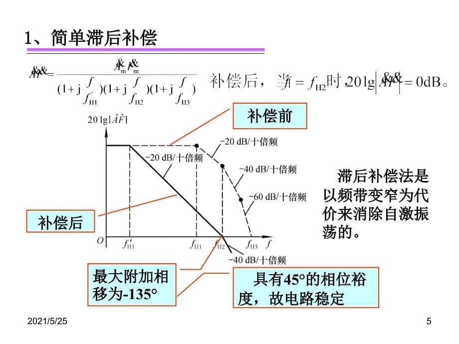 负反馈放大电路的稳定性PPT优秀课件_第5页