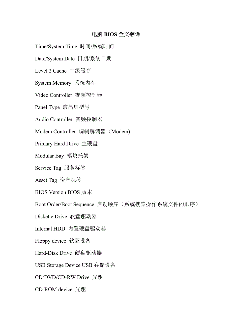 电脑BIOS全文翻译_第1页