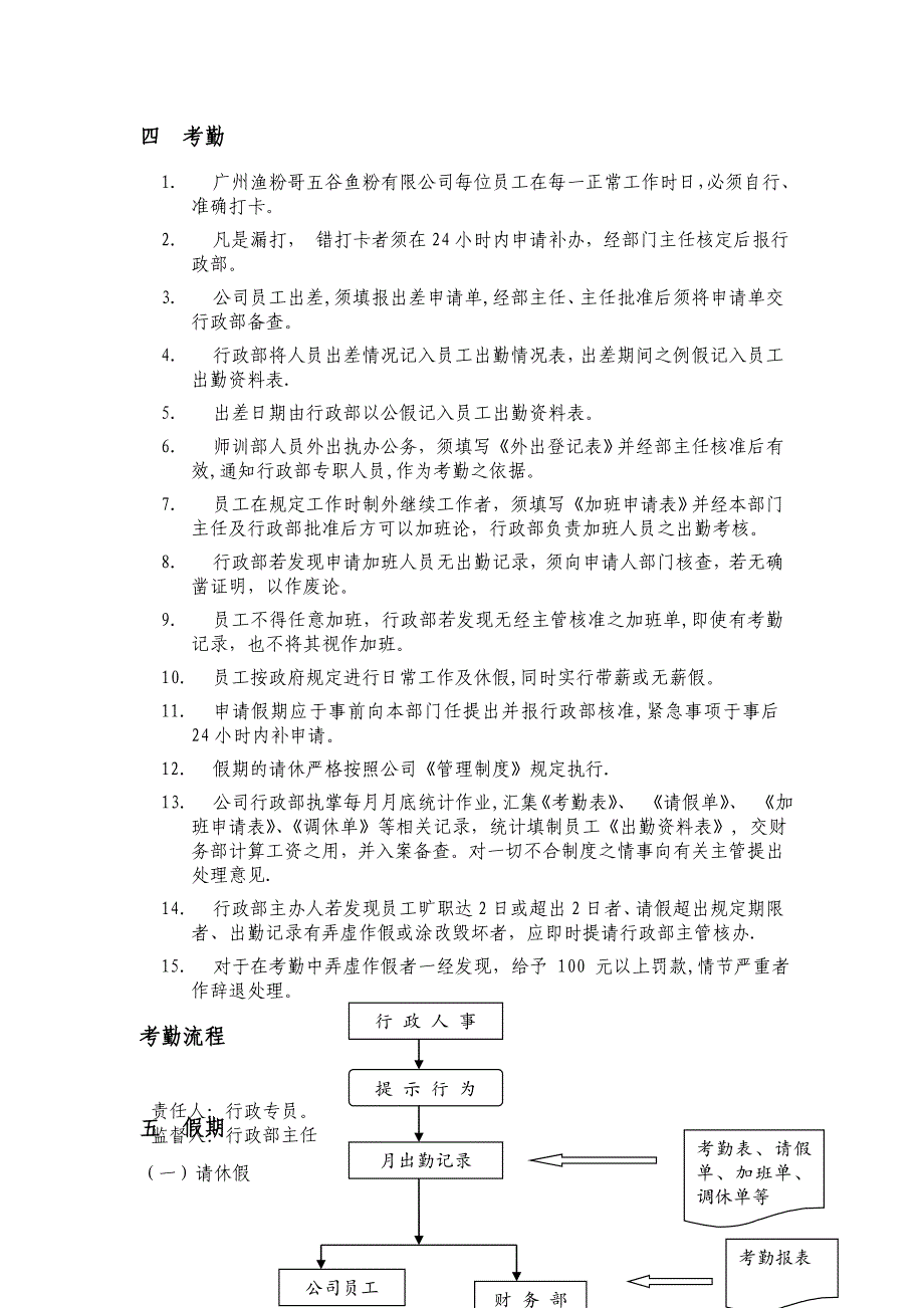 广州渔粉哥五谷鱼粉有限公司行政管理制度_第5页