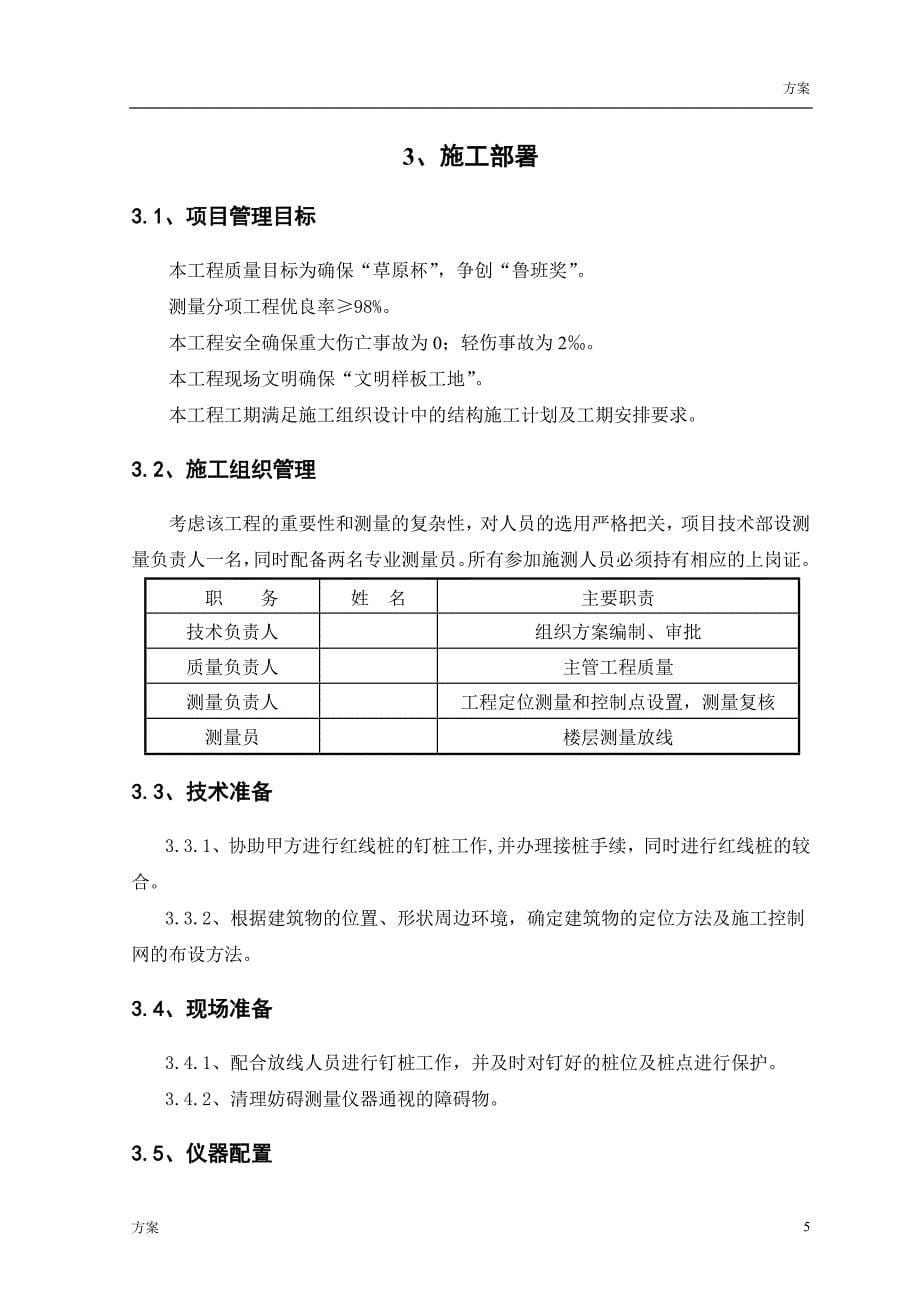 博物馆测量工程施工方案_第5页