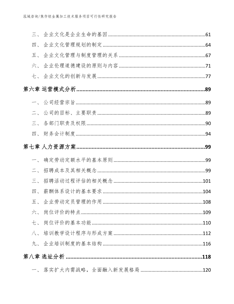 焦作钽金属加工技术服务项目可行性研究报告（范文模板）_第5页