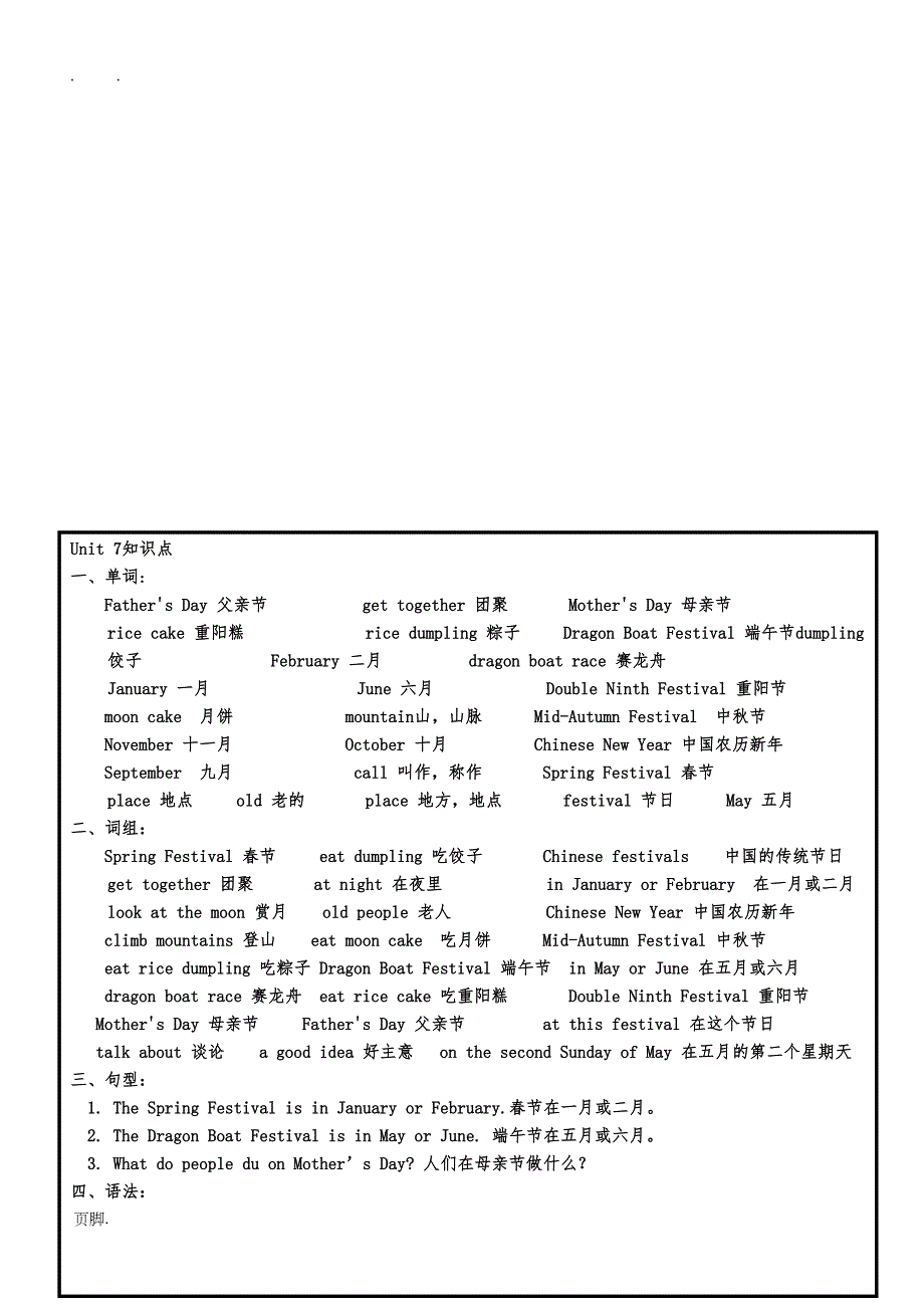 译林版五年级下英语知识点汇总(DOC 7页)_第5页