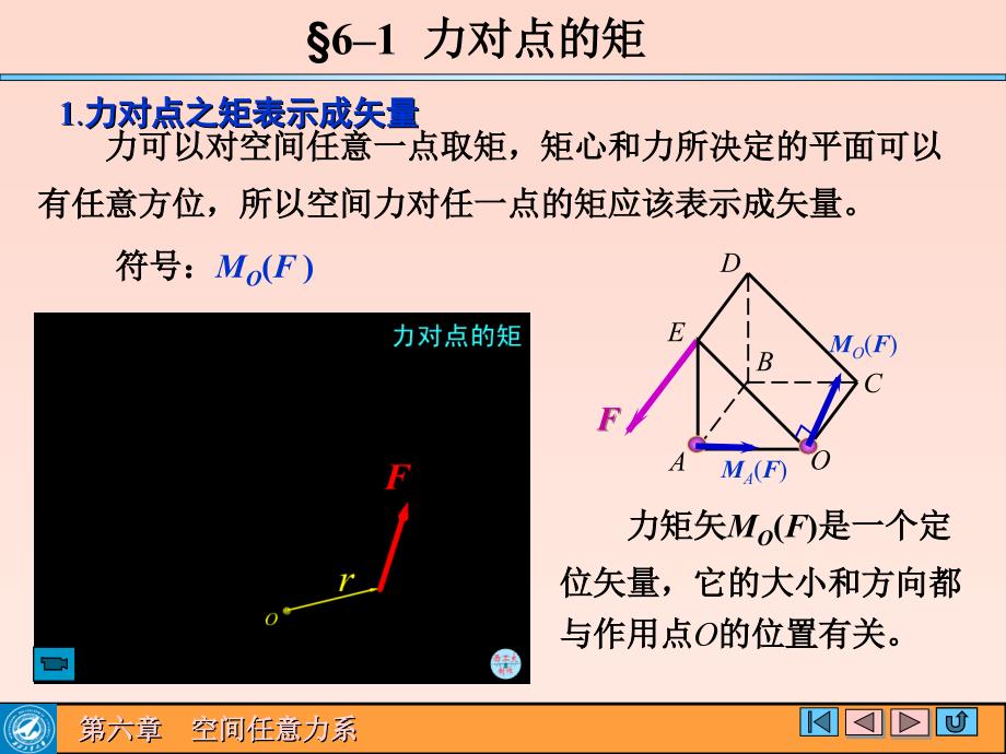 理论力学空间任意力系课件_第4页