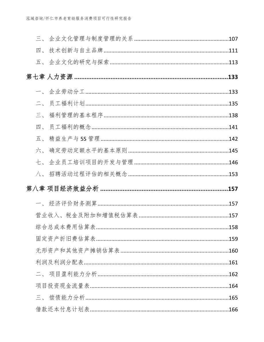 怀仁市养老育幼服务消费项目可行性研究报告_第5页