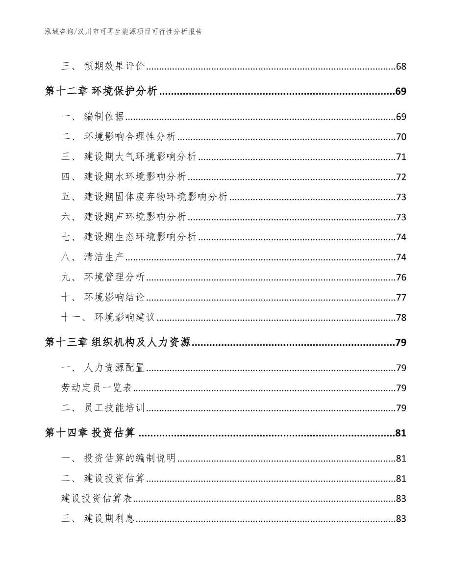 汉川市可再生能源项目可行性分析报告【模板参考】_第5页